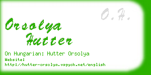 orsolya hutter business card